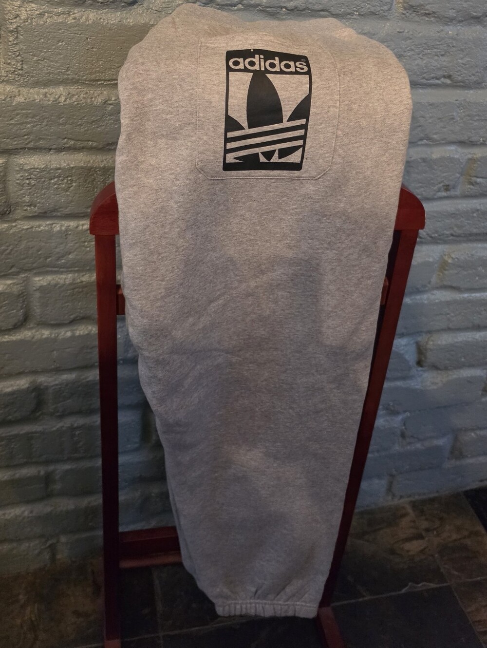 Adidas Trefoil Logo Gray Sweatpants Vintage - Picture 3 of 6
